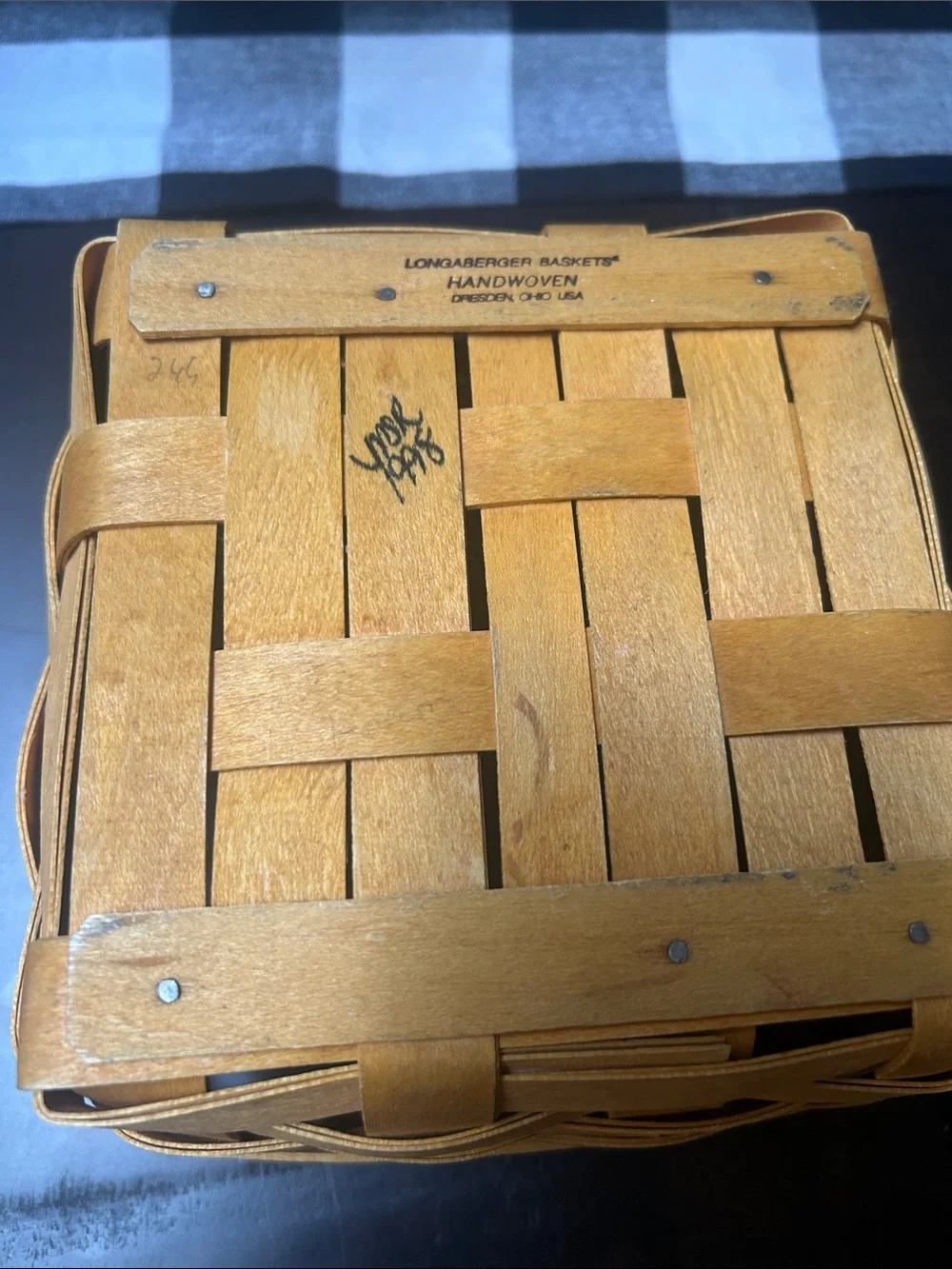 Longaberger handwoven basket